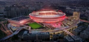 Read more about the article Populous Reveals Futuristic LED Facade and Mixed-Use Masterplan for Benfica’s Estádio da Luz
